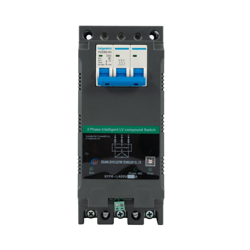 GYFK-Δ400V Tre-faskompensation MCB DZ47 Trefas Intelligent lågspänningsförening